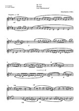 Bourrée, Nr.117 aus 'Mikrokosmos 4', von Béla Bartók